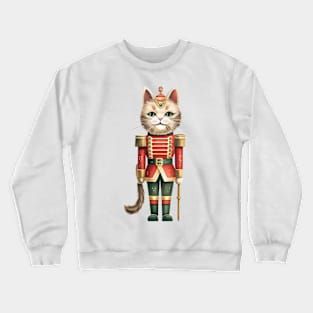 Cat Christmas Nutcracker Crewneck Sweatshirt